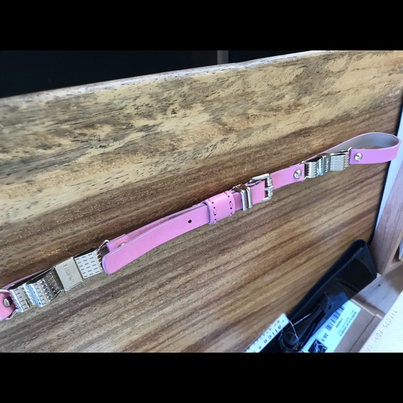 Pink Versace Women’s light pink belt